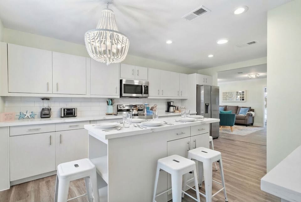 Whip up delicious meals in this charming kitchen