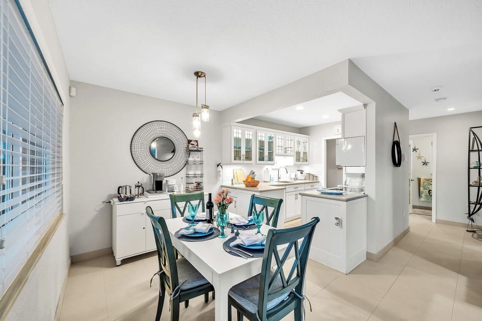 Bright, open kitchen layout
Natural light and clean coastal finishes.