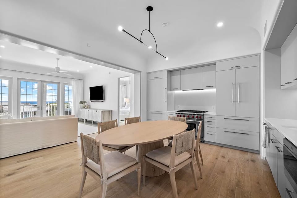 Gather for brunch in a sunlit, design-forward great room