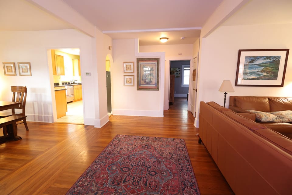 Entryway and view of layout