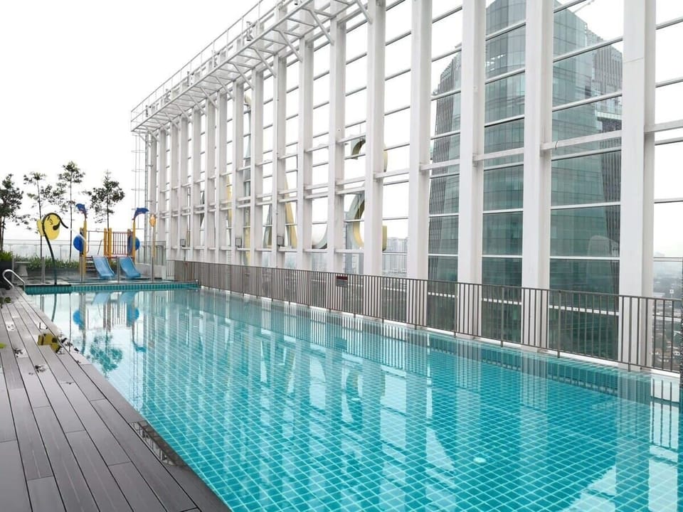 *An outdoor pool.