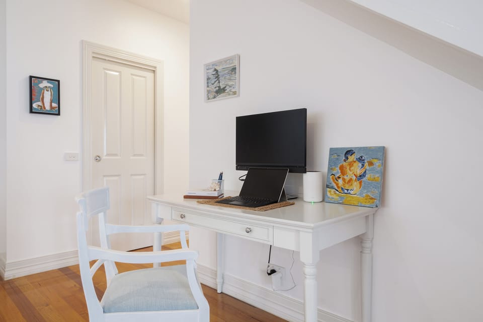 Desk in lounge