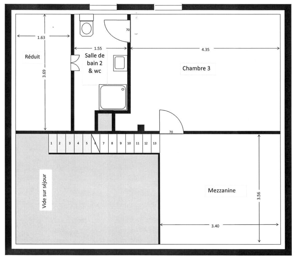 Plan upstair