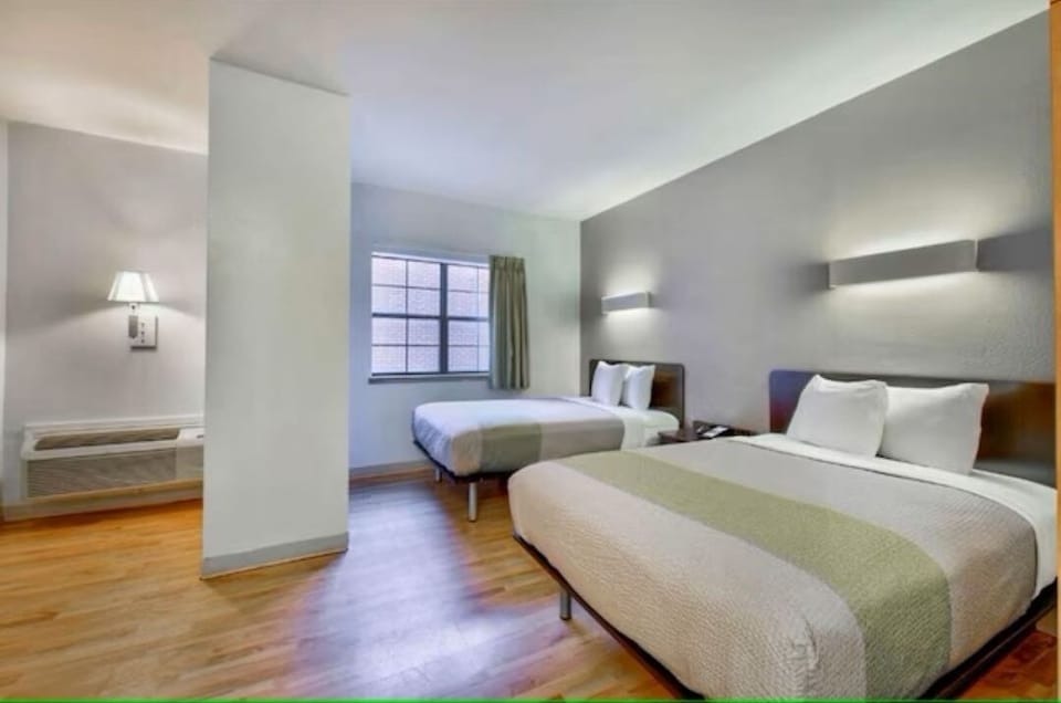 Spread out and relax in a roomy, airy double-bed layout.
