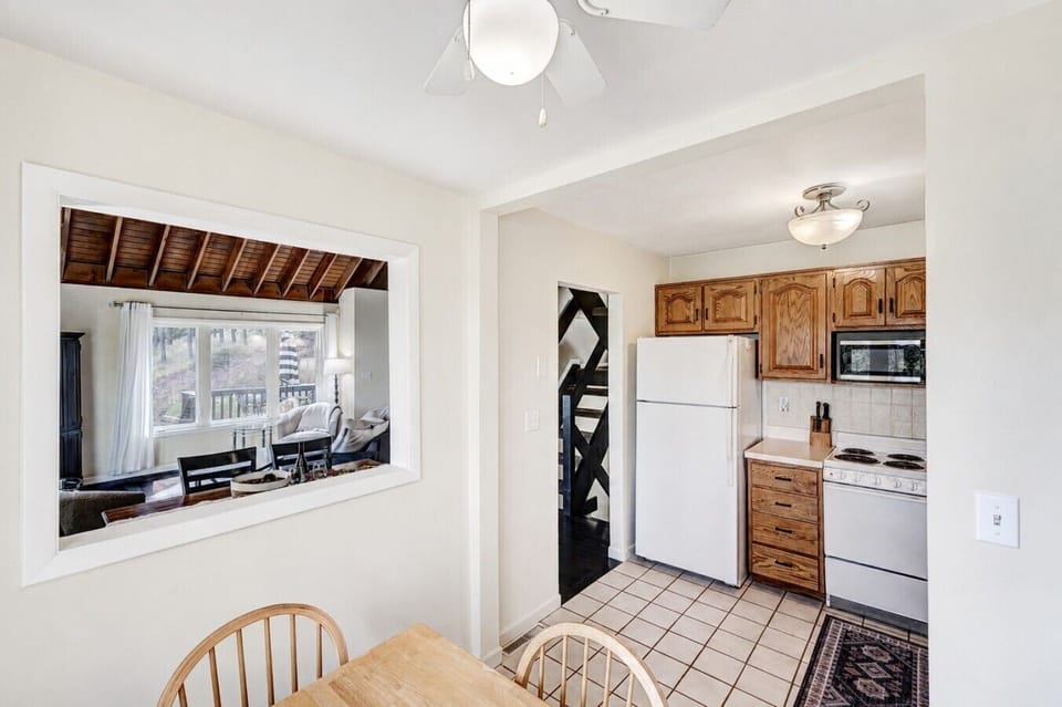 Kitchen space open to great room area