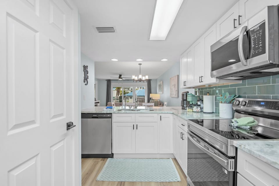 Brand new Everything in the kitchen.  Perfect for those quick meals at home.