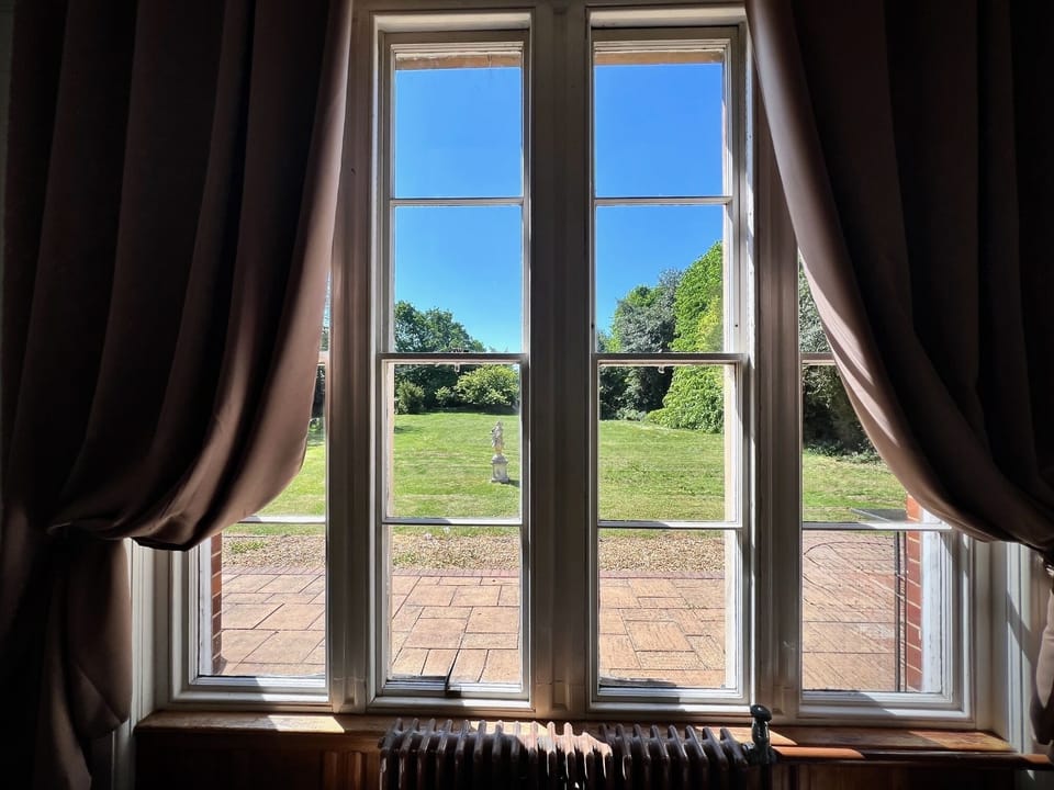 From the living room windows