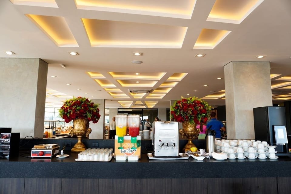Refresh anytime with chilled juices and coffee ready to pour.