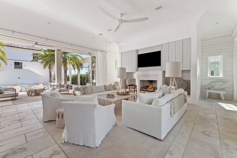 Entertain effortlessly in an open lounge flowing to the terrace.