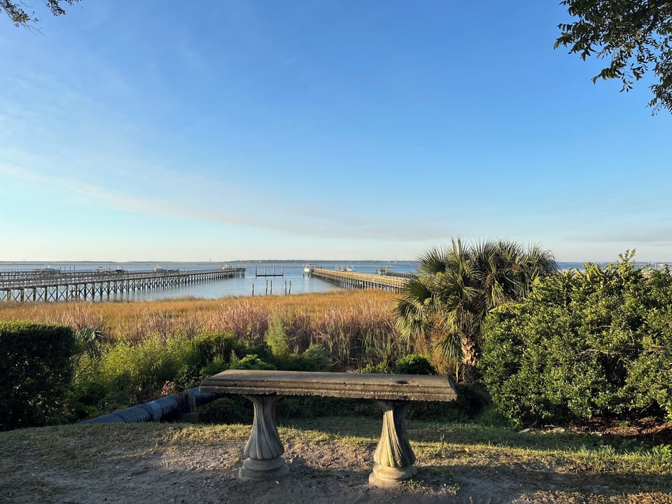 Short walk to the Charleston harbor
