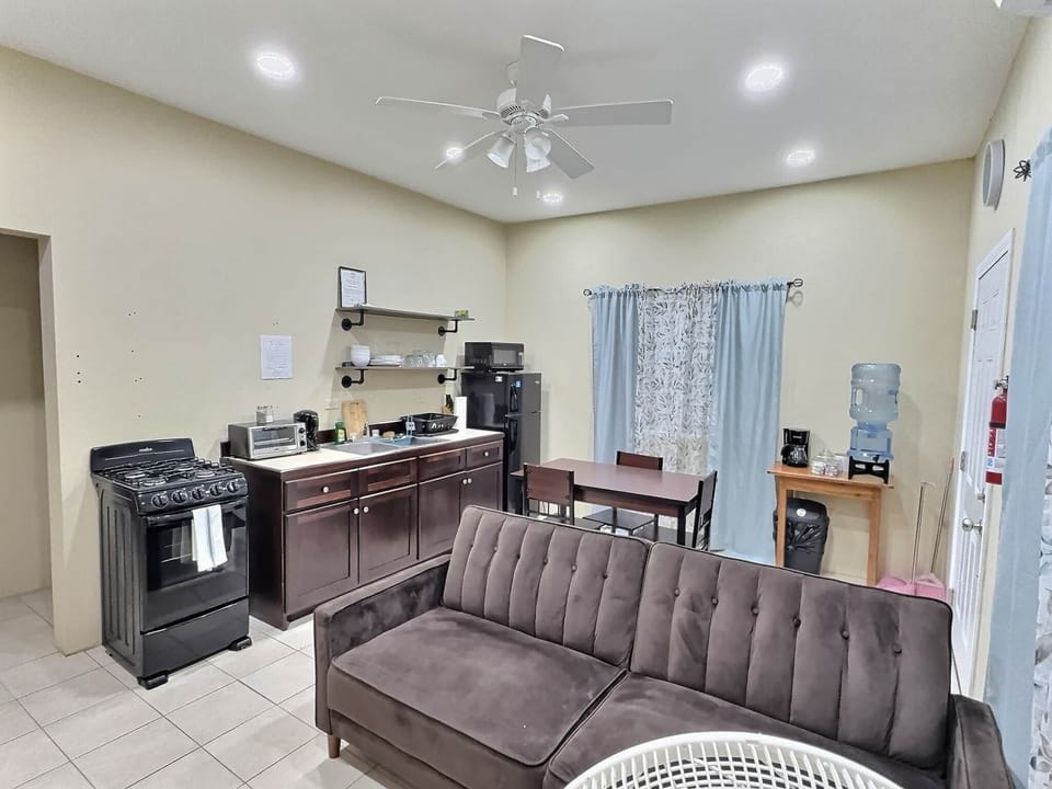Kitchen and dining area