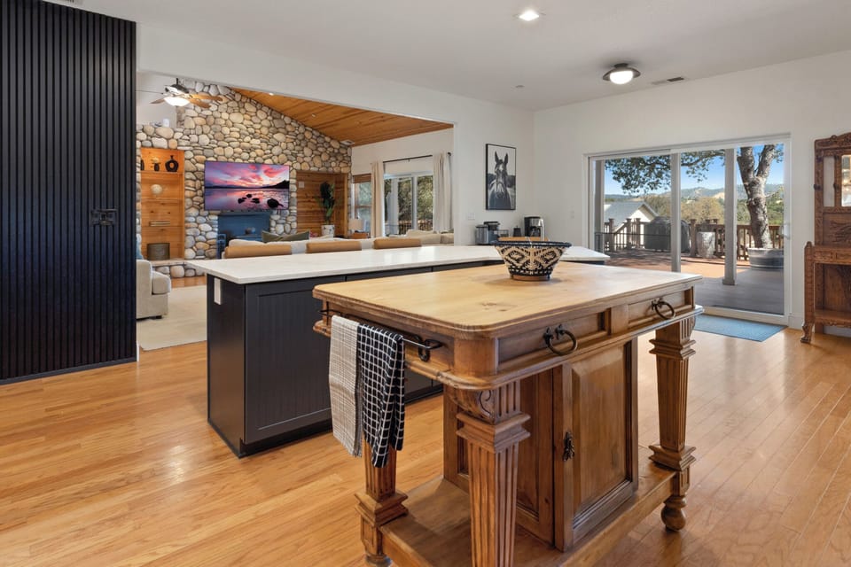 Kitchen includes many small appliances and everything you will need.