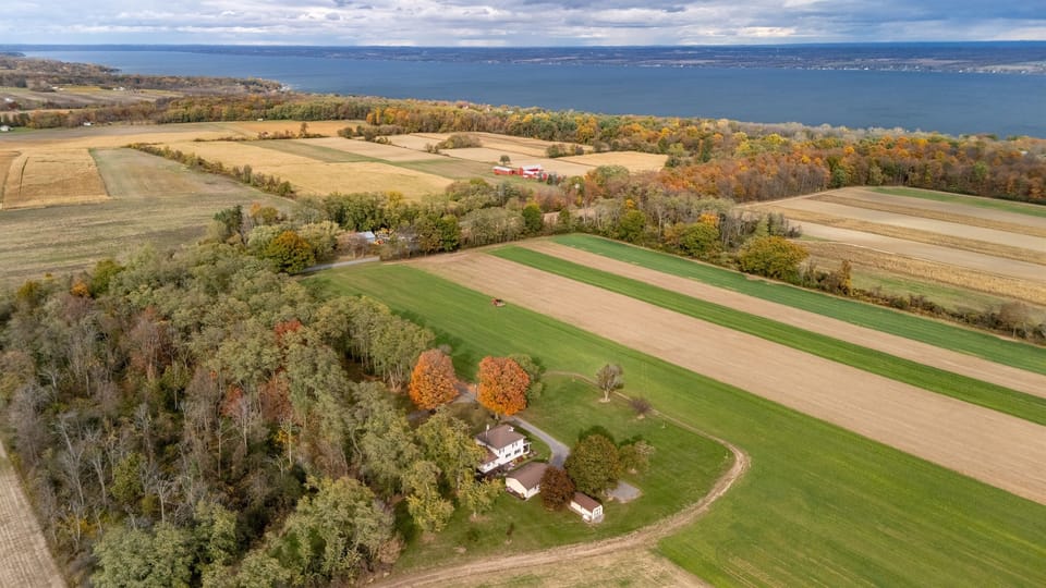Endless farmland views stretch to the horizon — unwind in peace