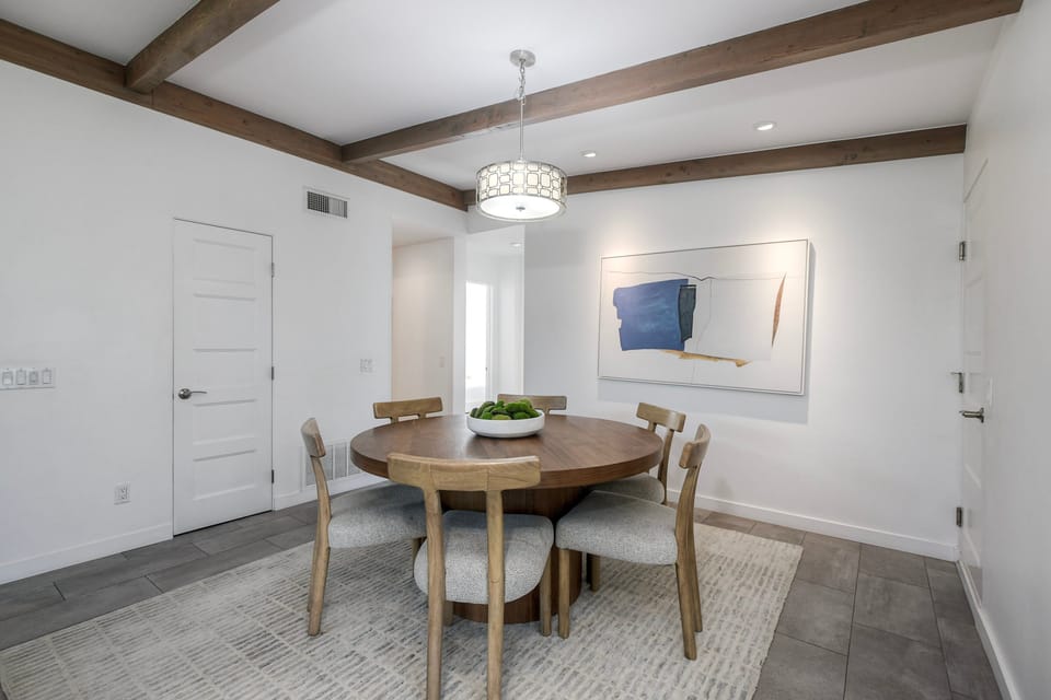 Cozy dining nook perfect for intimate meals