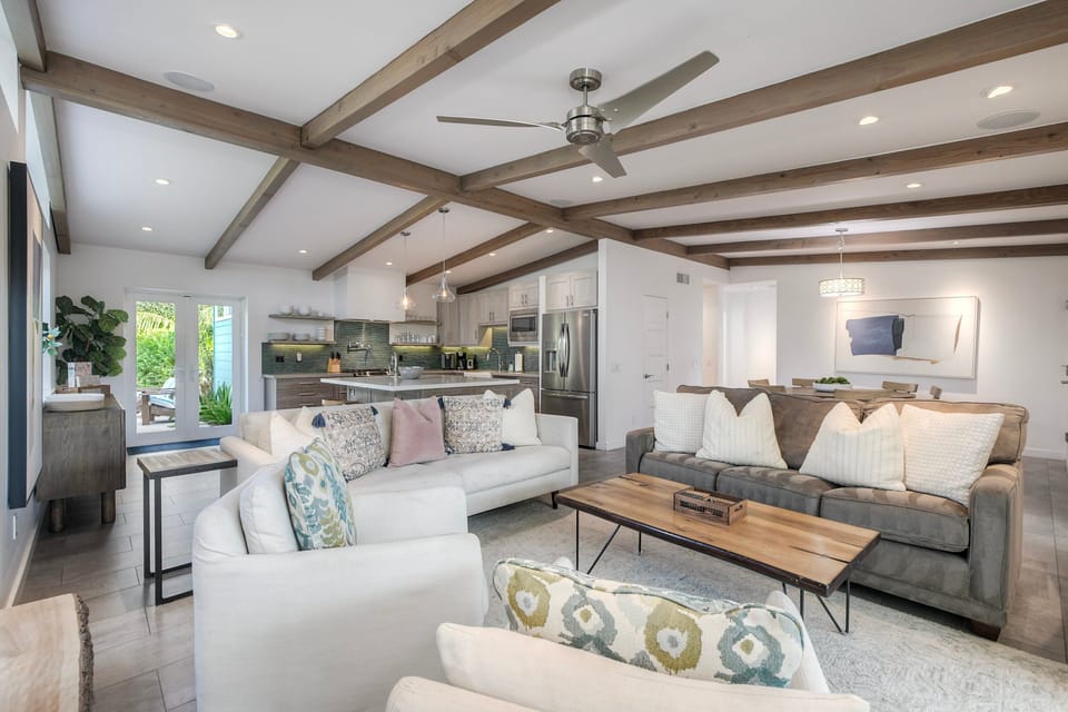 Bright open-concept living perfect for unwinding together.