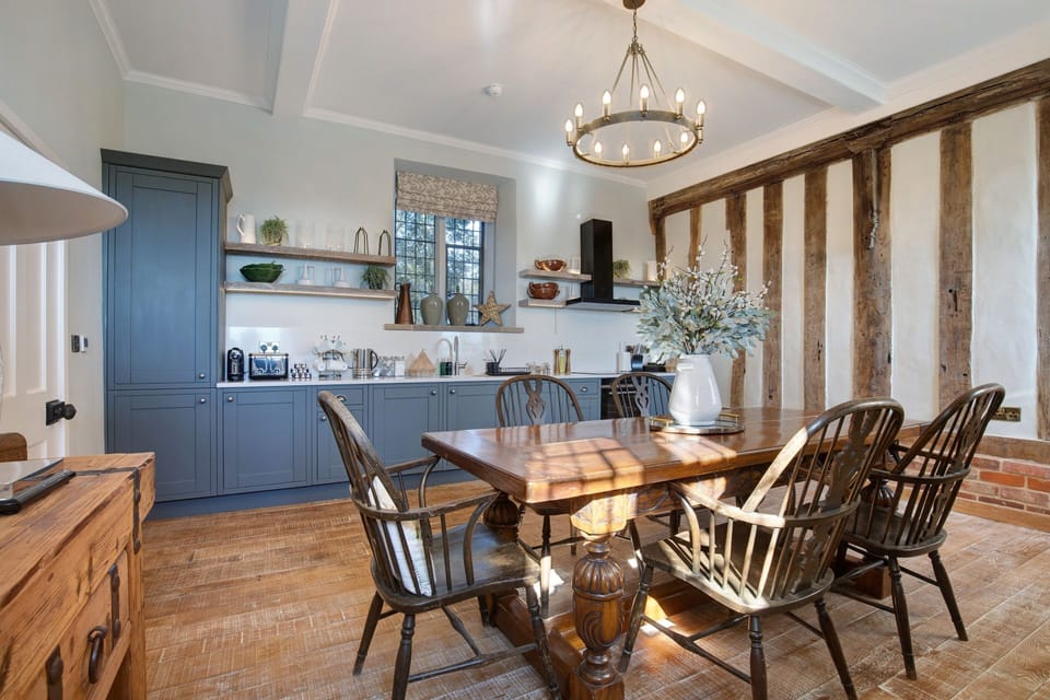 The kitchen dining room at Priory East Gate, Essex
