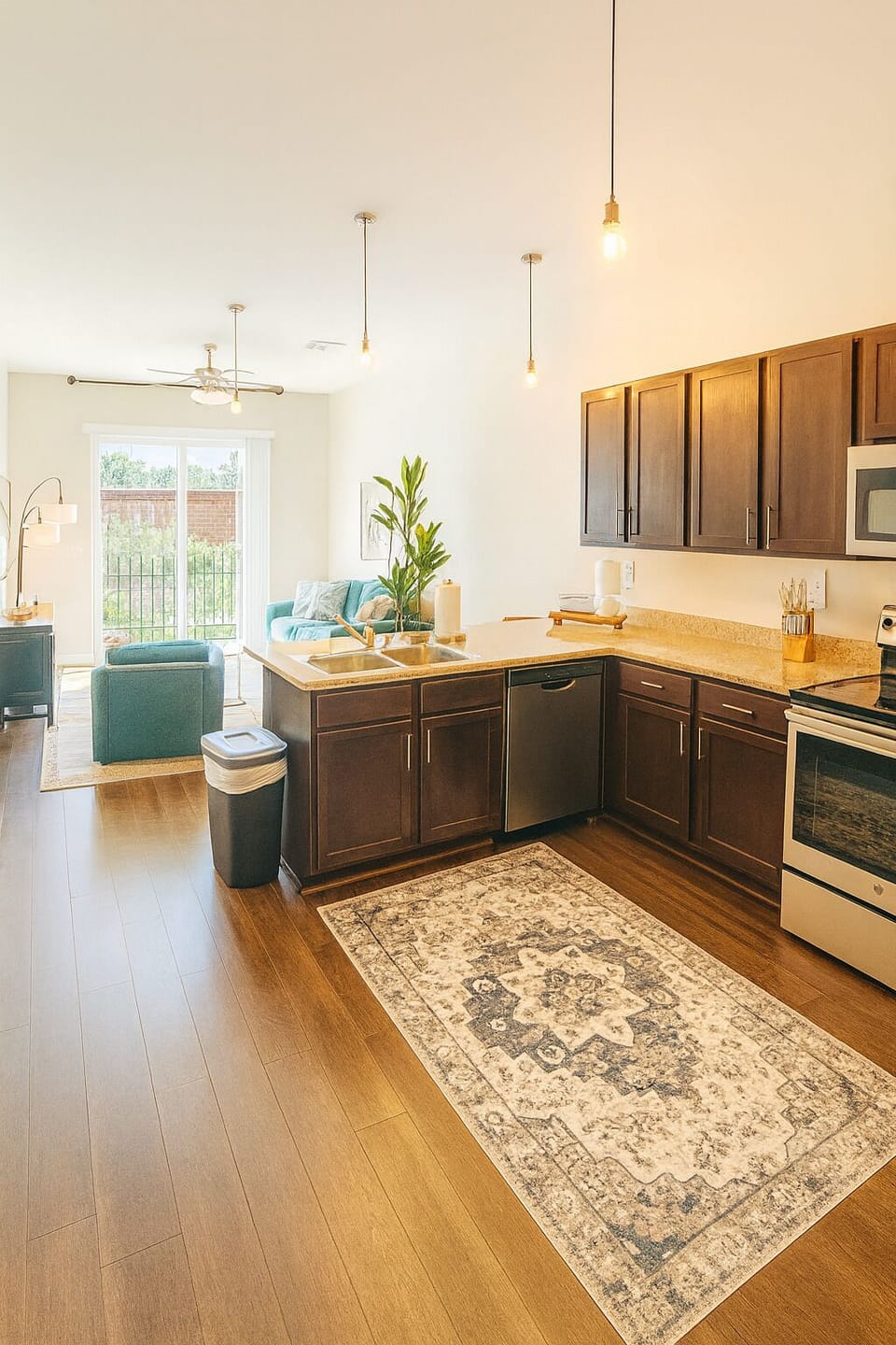 You'll enjoy cooking again in this stainless kitchen