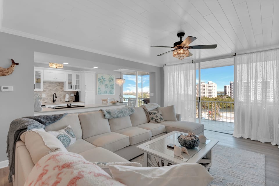 Island views from your monthly vacation condo