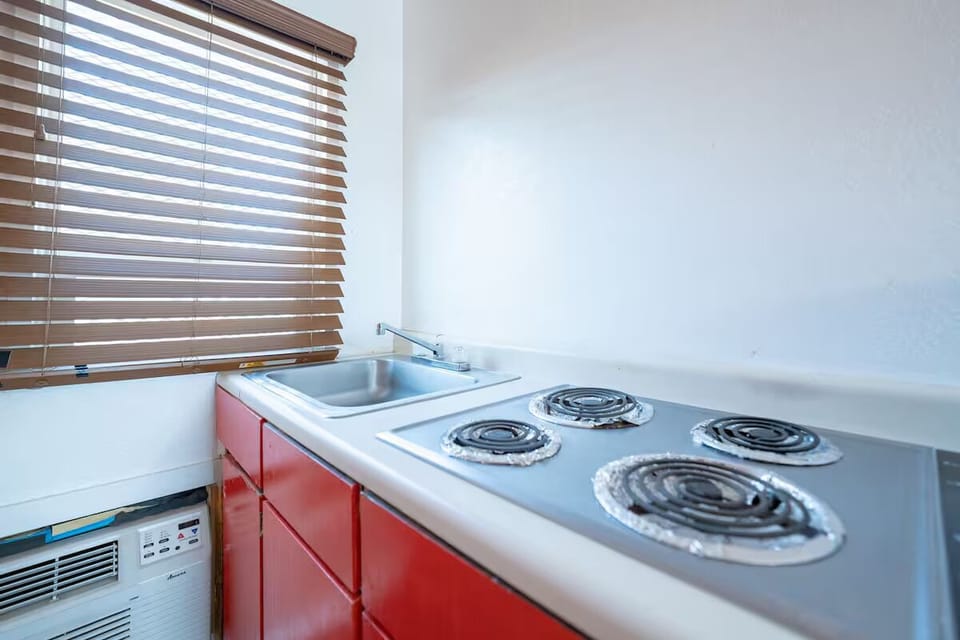 Cook simple meals easily on the in-room cooktop.