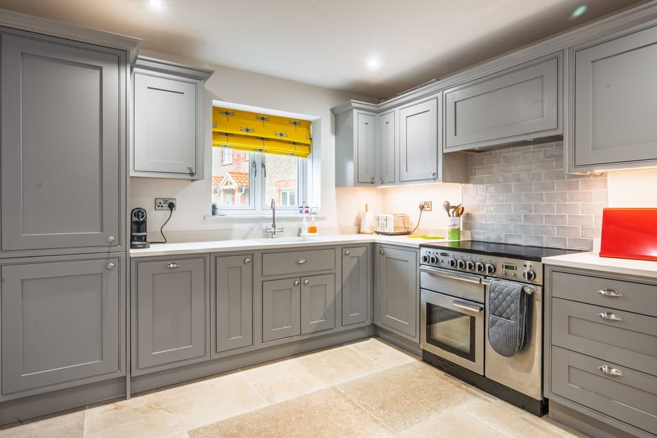 Ground floor: The fitted kitchen with bespoke units