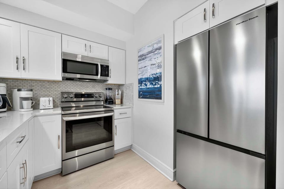 Whip your favorite meals in the full kitchen 