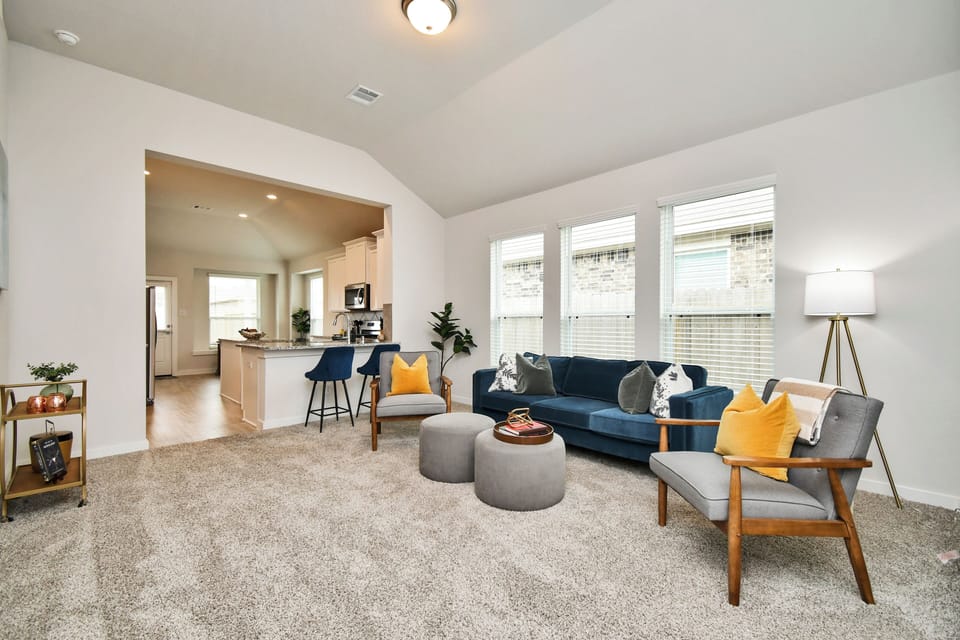 Spend time with family in the living room outfitted for your comfort.