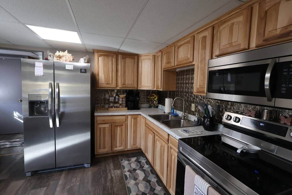 Fully stocked kitchen with everything needed for your stay