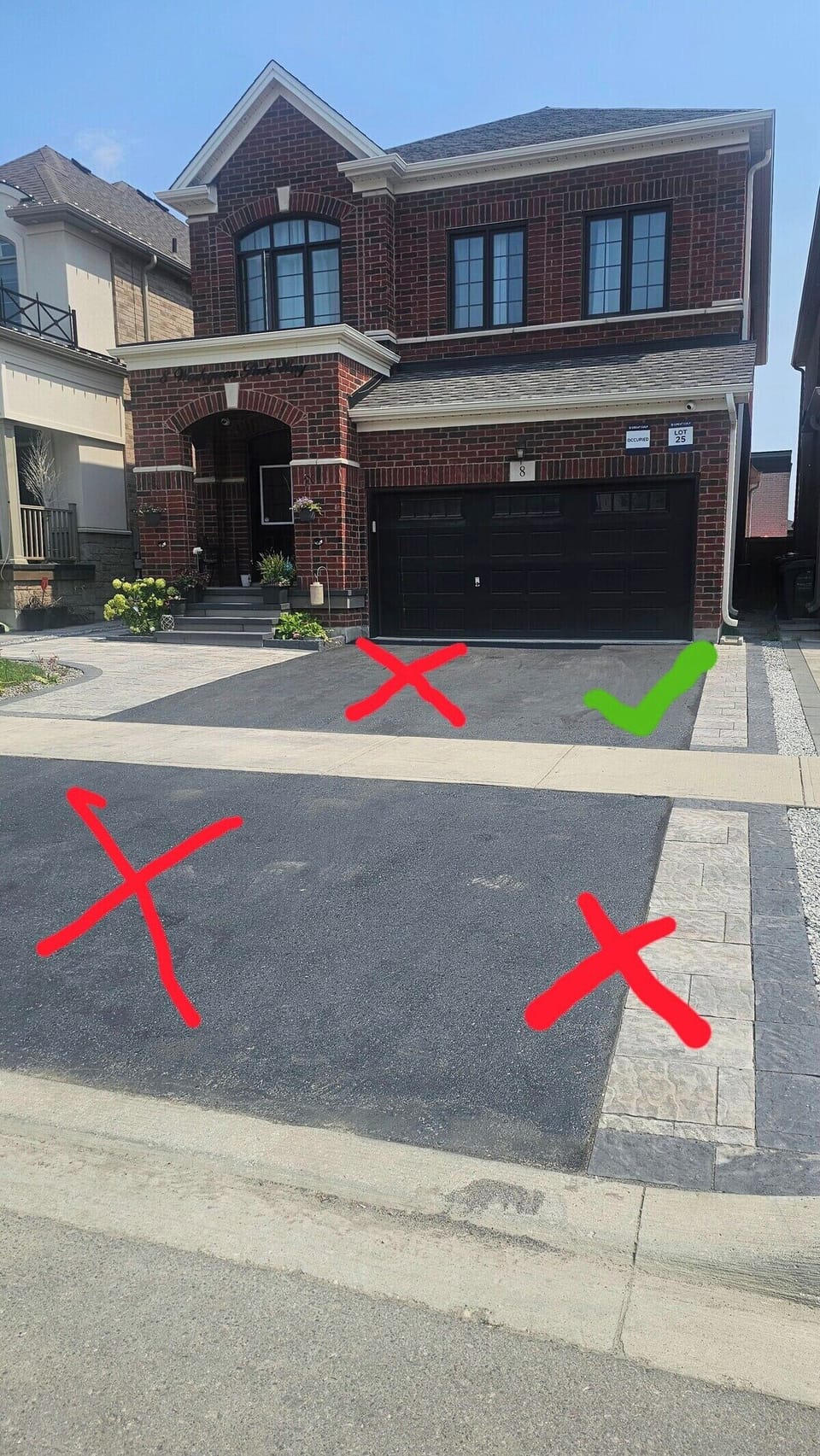 Park as right as possible 