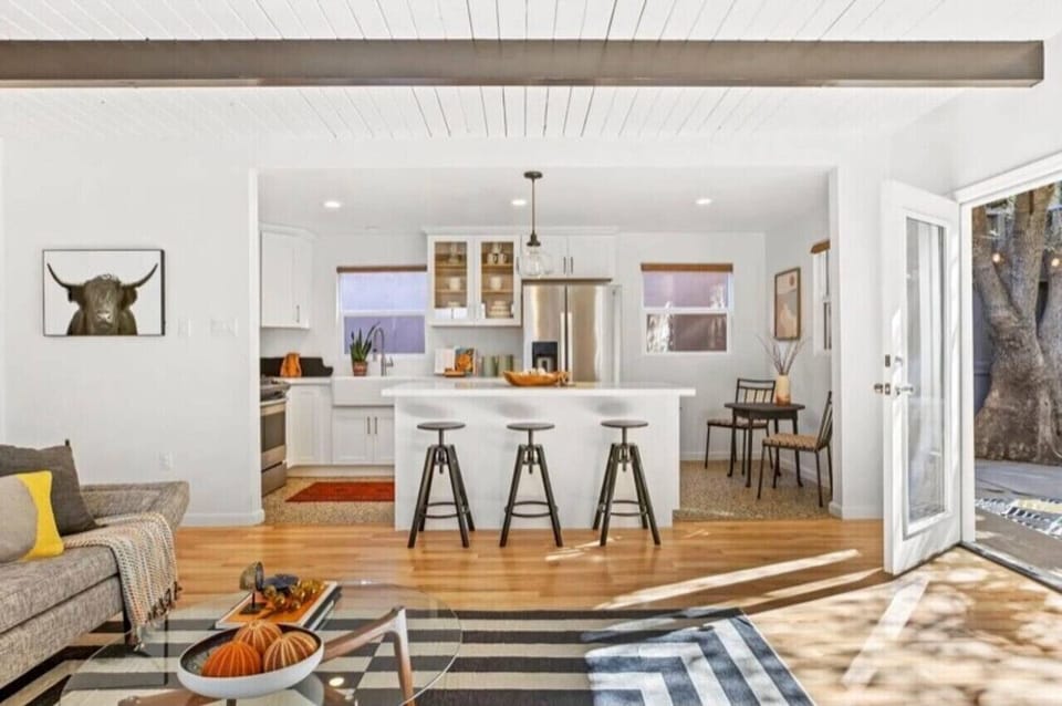 A bright, modern kitchen stocked with everything you need for effortless meals at home.