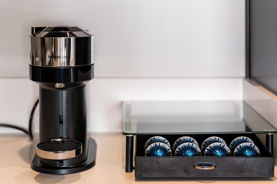 Complimentary Nespresso adds a touch of luxury to your stay.