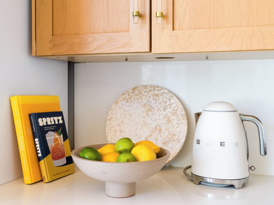 smeg toaster, coffee maker and kettle
