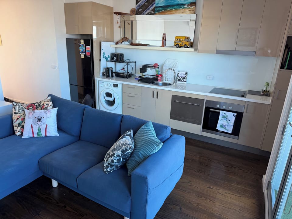 Lounge and kitchen