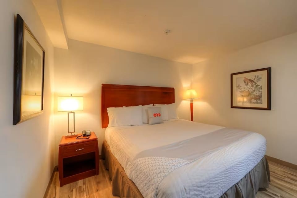 Bedroom. Interior and views may vary based on location and availability