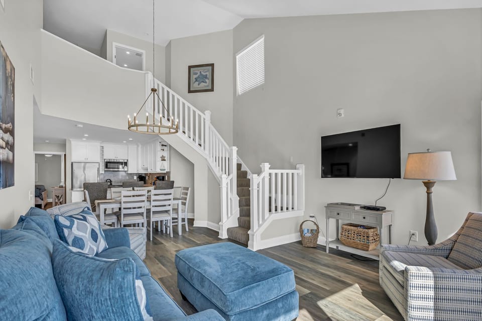 The kitchen area opens up to the family room making it easy to all be together in one area.