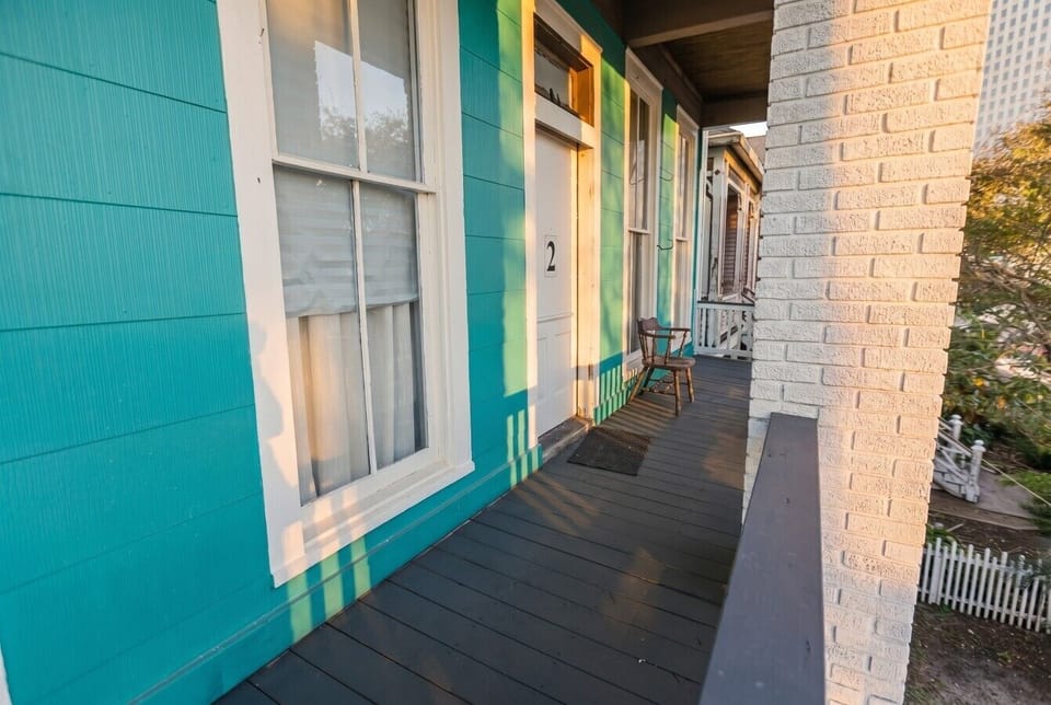 Enjoy the cool coastal breezes from your private porch!
