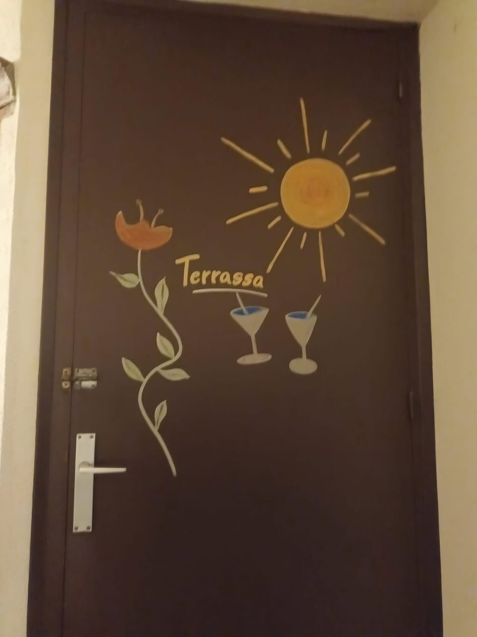Entrance to the terrace, bring your wine and enjoy the views