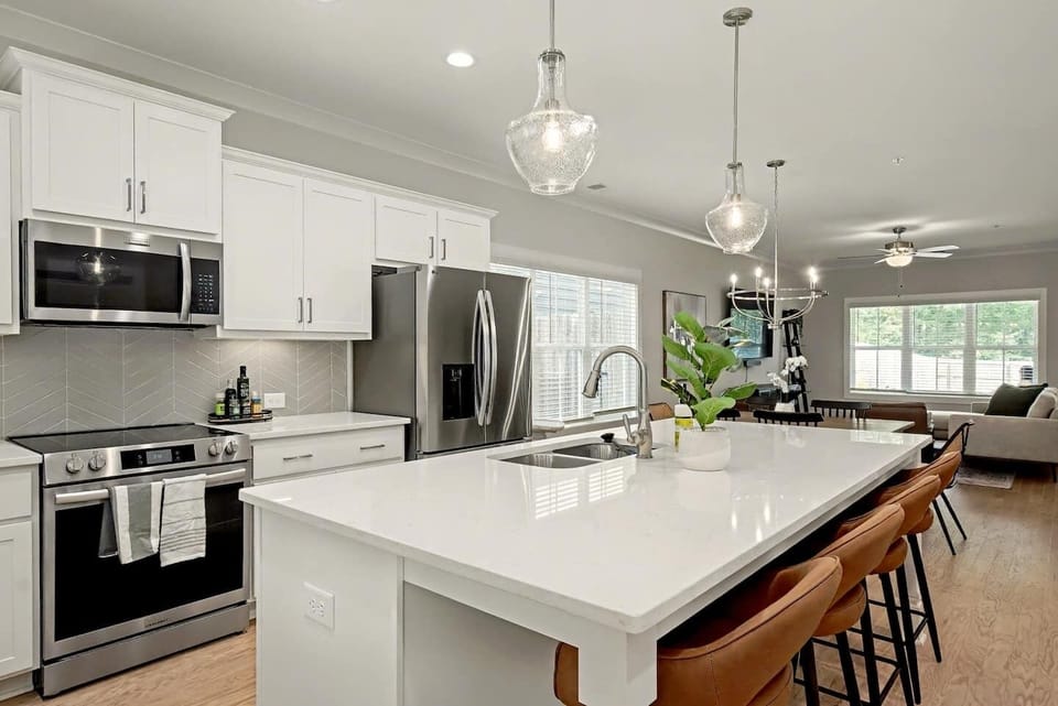 Massive Kitchen Island – Prep meals, serve snacks, or set up your laptop with plenty of space to spread out.