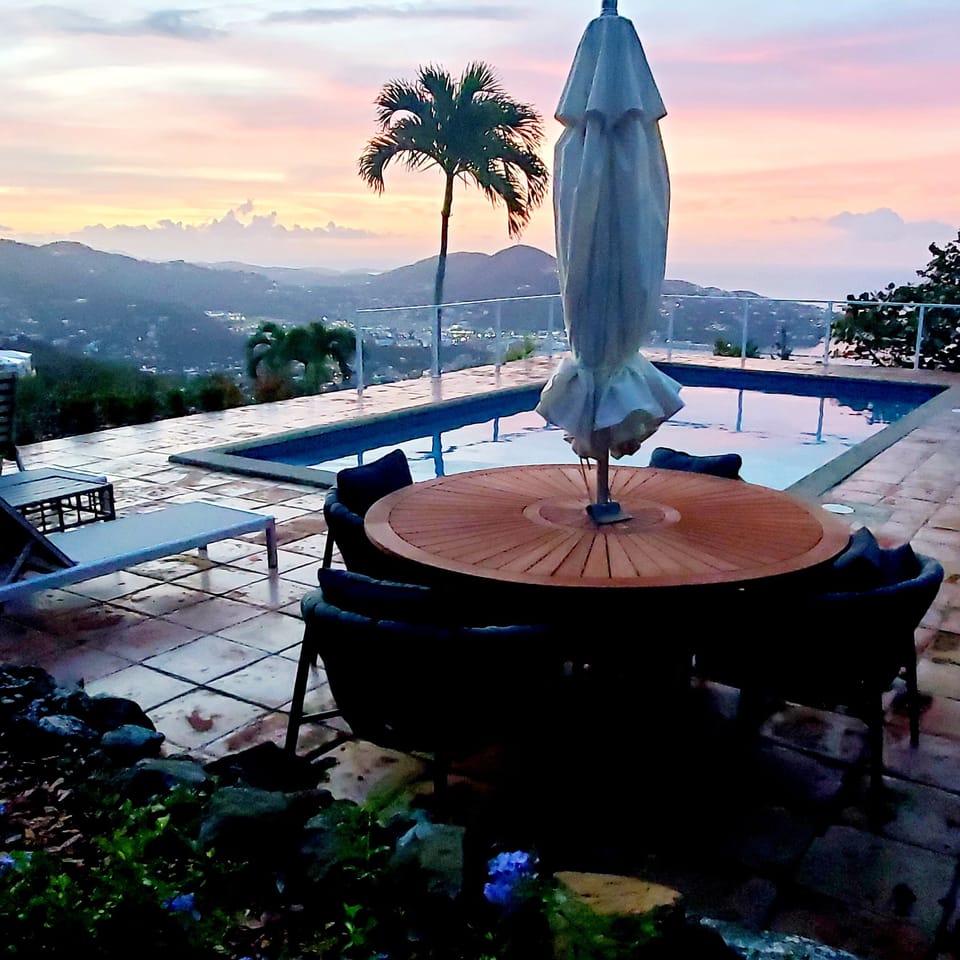 Sunrise from poolside