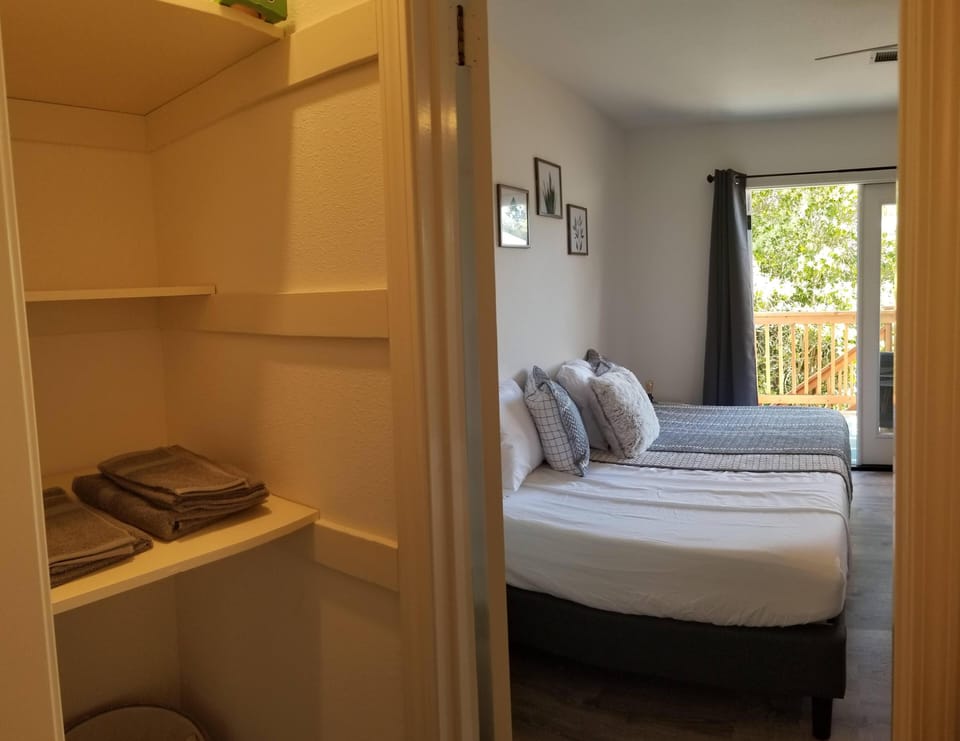 Linen Closet and for folded clothes.