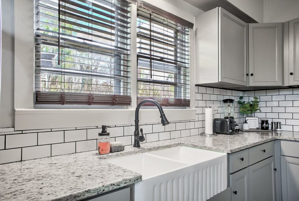 Modern fixtures meet vintage character