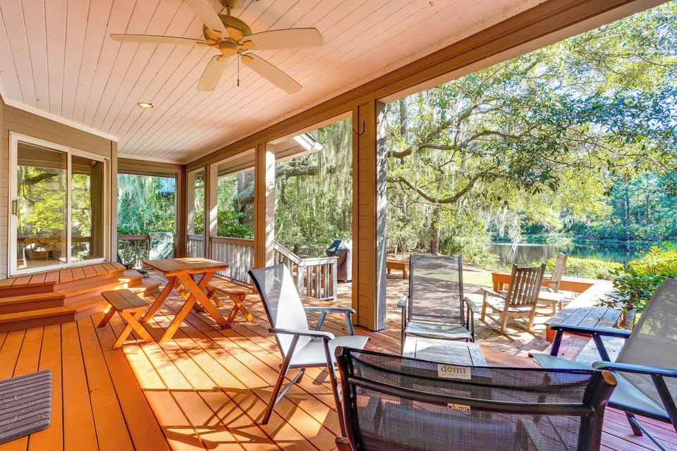Johns Island Vacation Rental | 3BR | 2.5BA | Steps Required | 2,416 Sq Ft