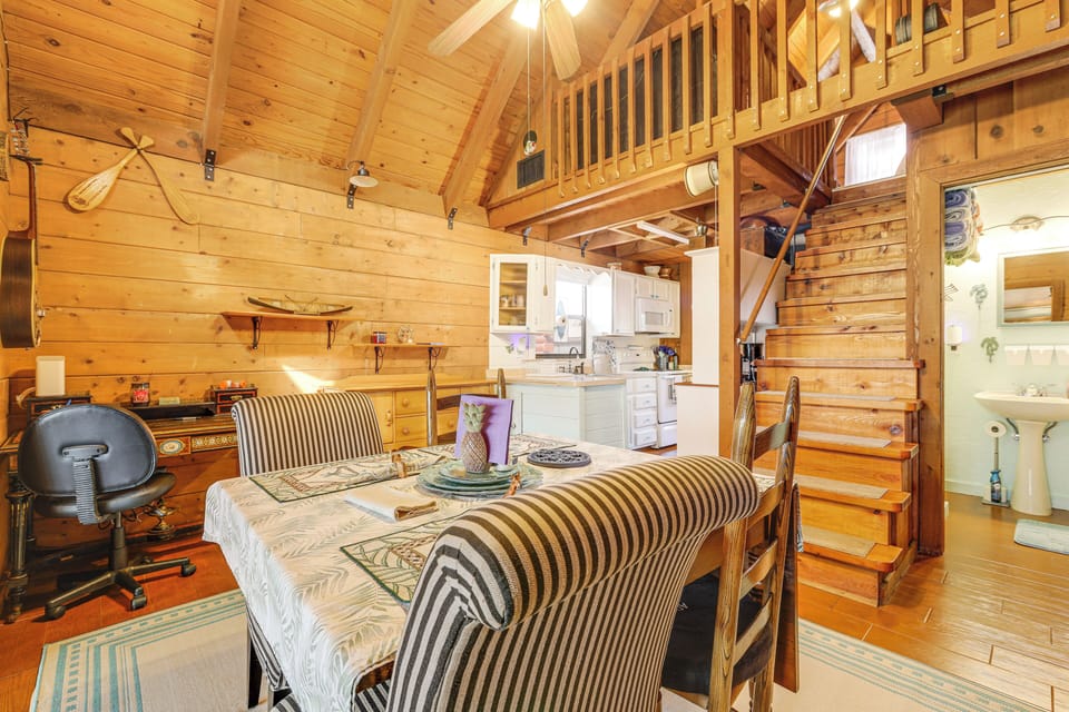 Kitchen & Dining Area | Central A/C & Heating