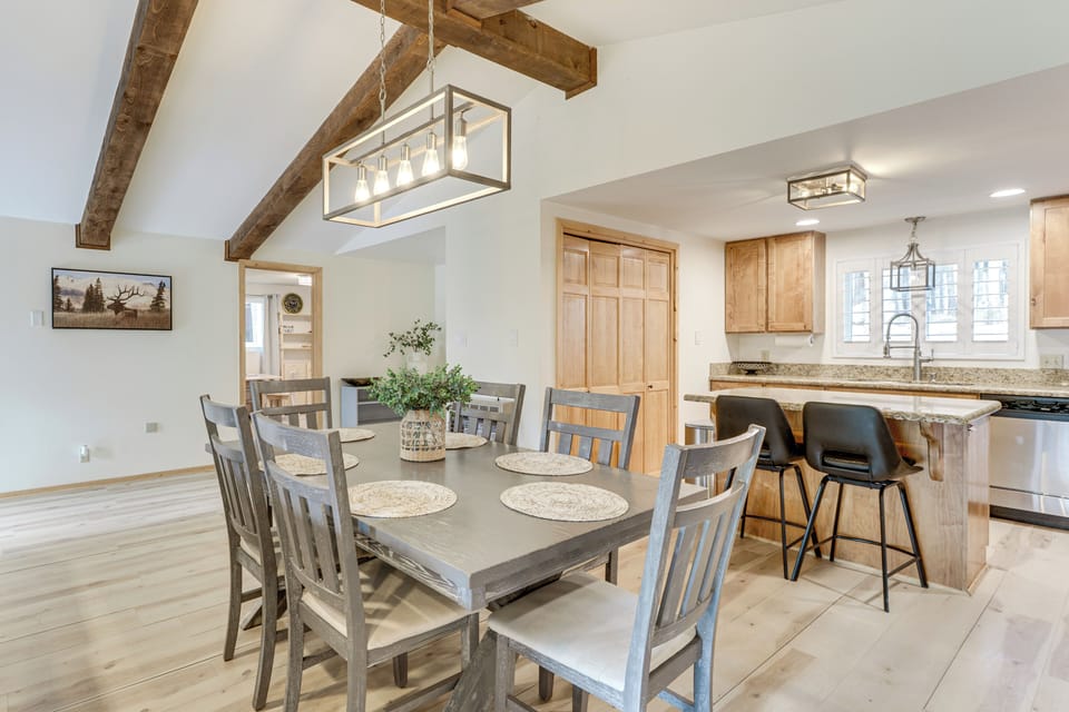 Dining Area | Kitchen | Single-Story Home