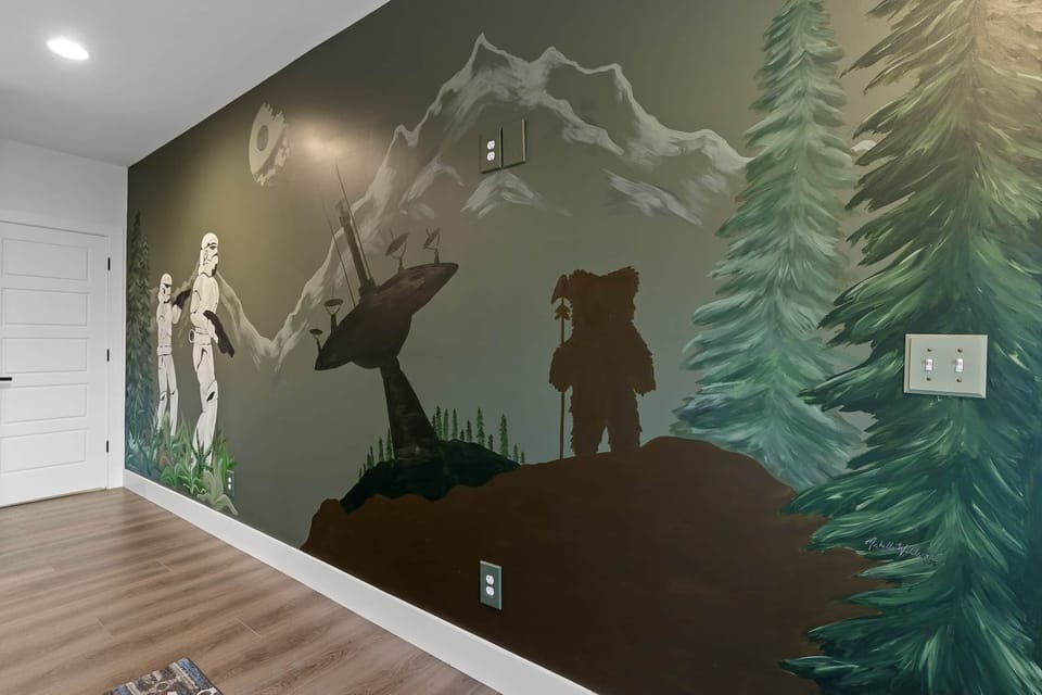BASE Endor Themed Bunk Room with 2 Queens & 2 Twin Beds 4