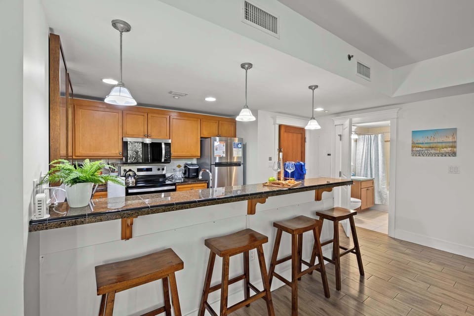 Added seating at kitchen counter