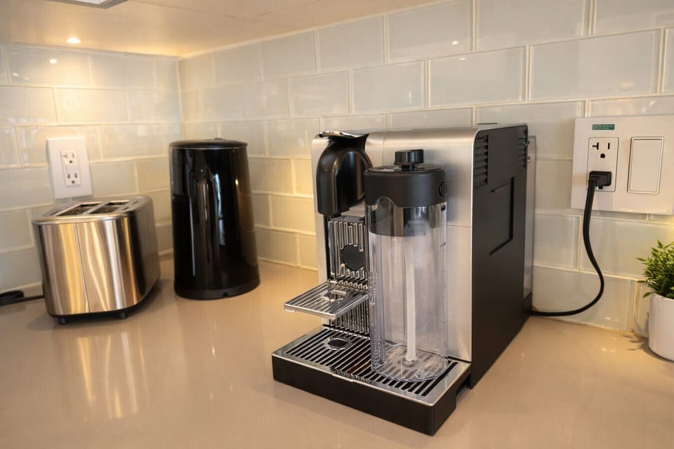 Fully equipped coffee station available for your daily routine.