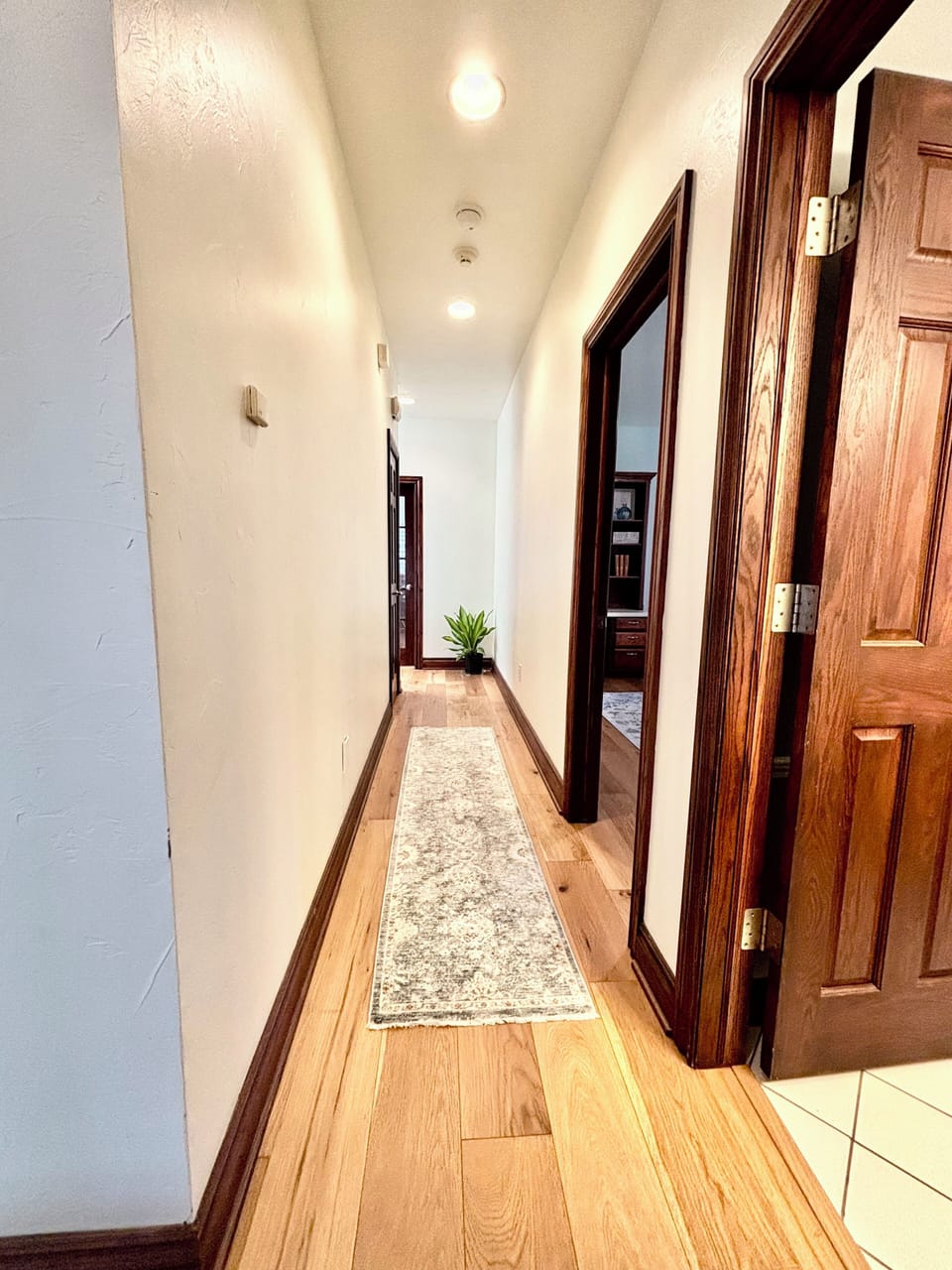 Hallway with Guest Bedrooms 1, 2, and Guest Bathroom