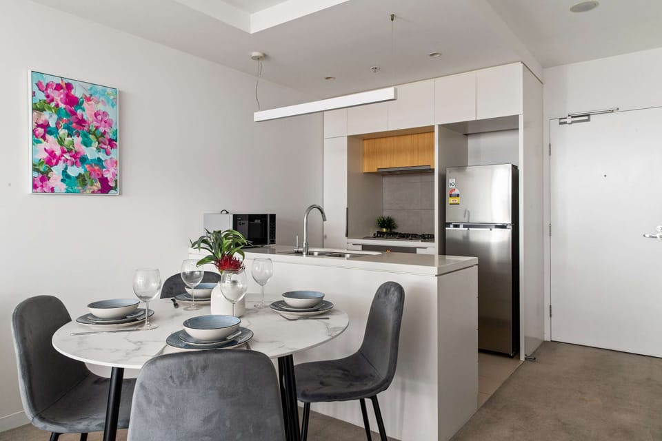 A kitchen & dining area.