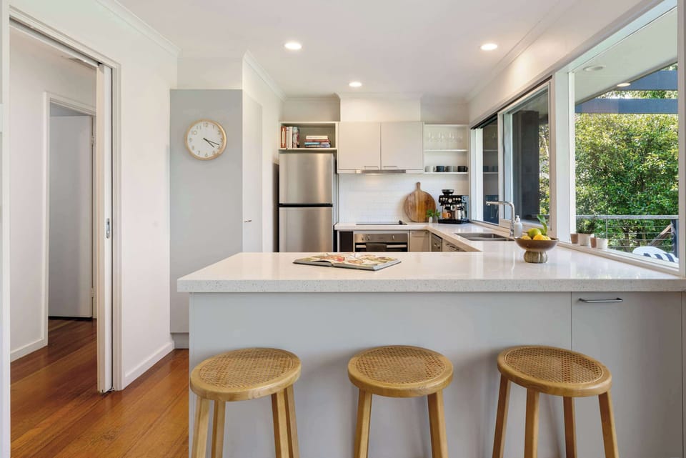 Fully equipped kitchen with coffee machine and everything you need for effortless cooking