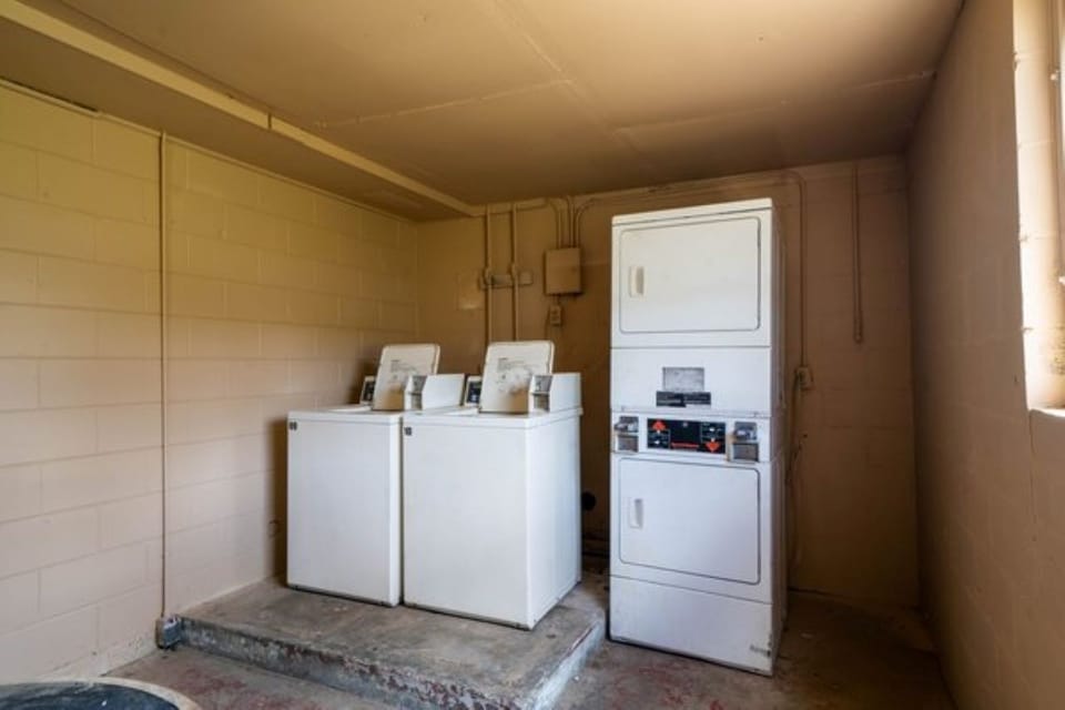 Refresh your wardrobe quickly with convenient on-site laundry machines.